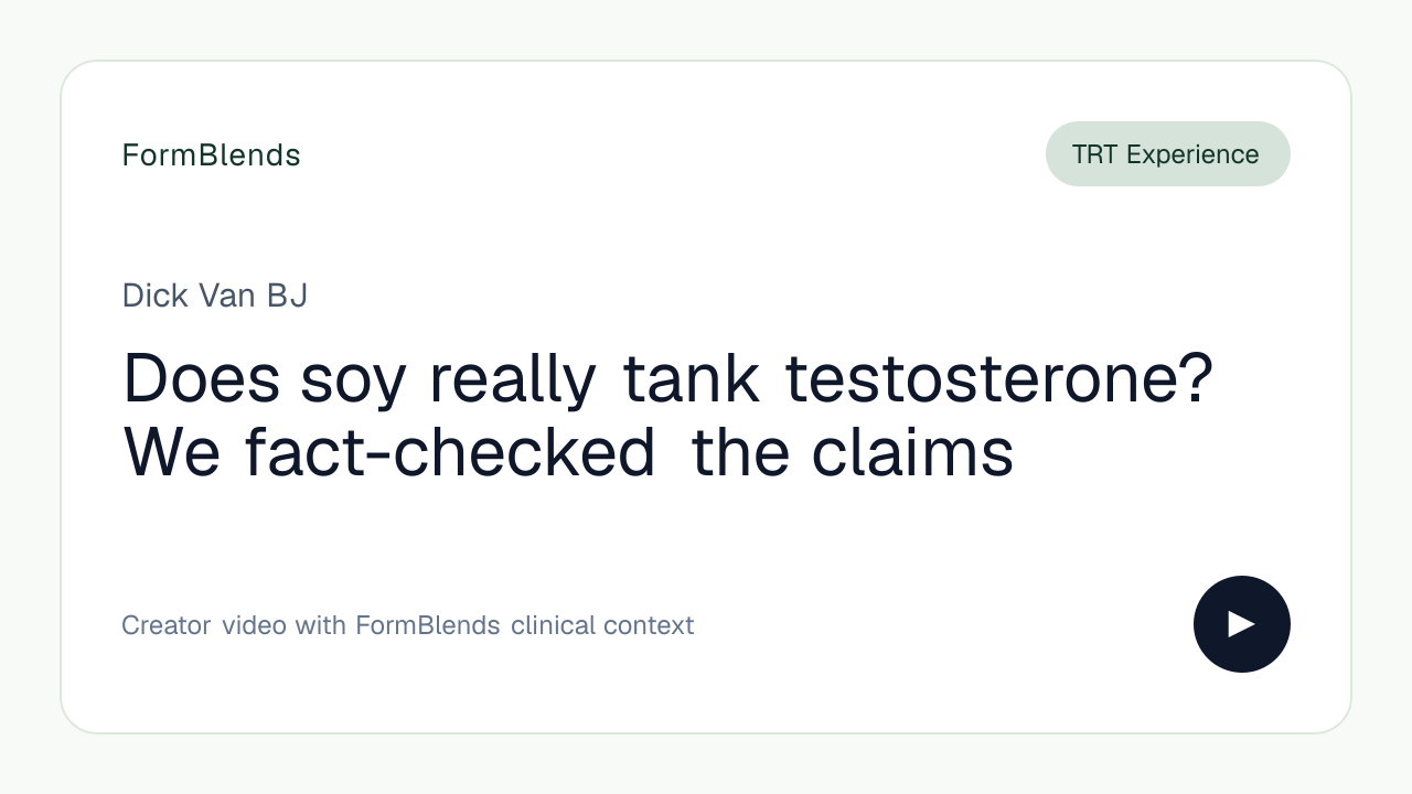 Does soy really tank testosterone? We fact-checked the claims