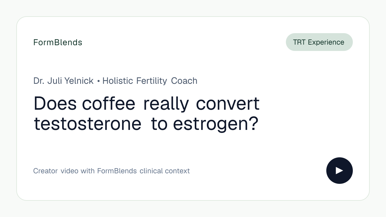 Does coffee really convert testosterone to estrogen?