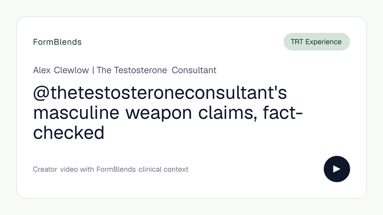 @thetestosteroneconsultant's masculine weapon claims, fact-checked