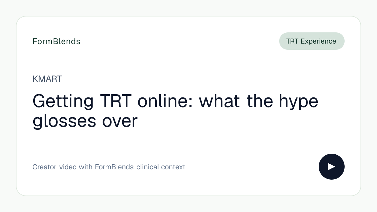 Getting TRT online: what the hype glosses over