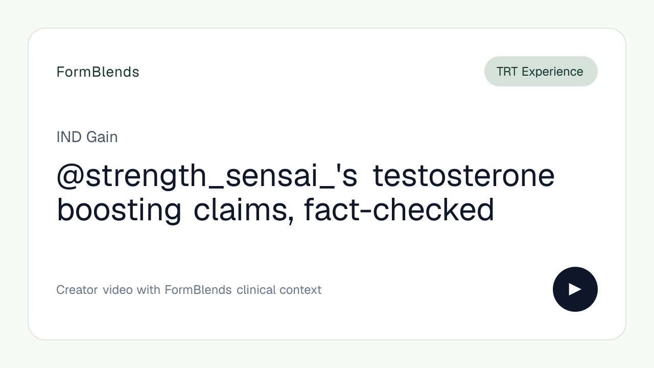@strength_sensai_'s testosterone boosting claims, fact-checked