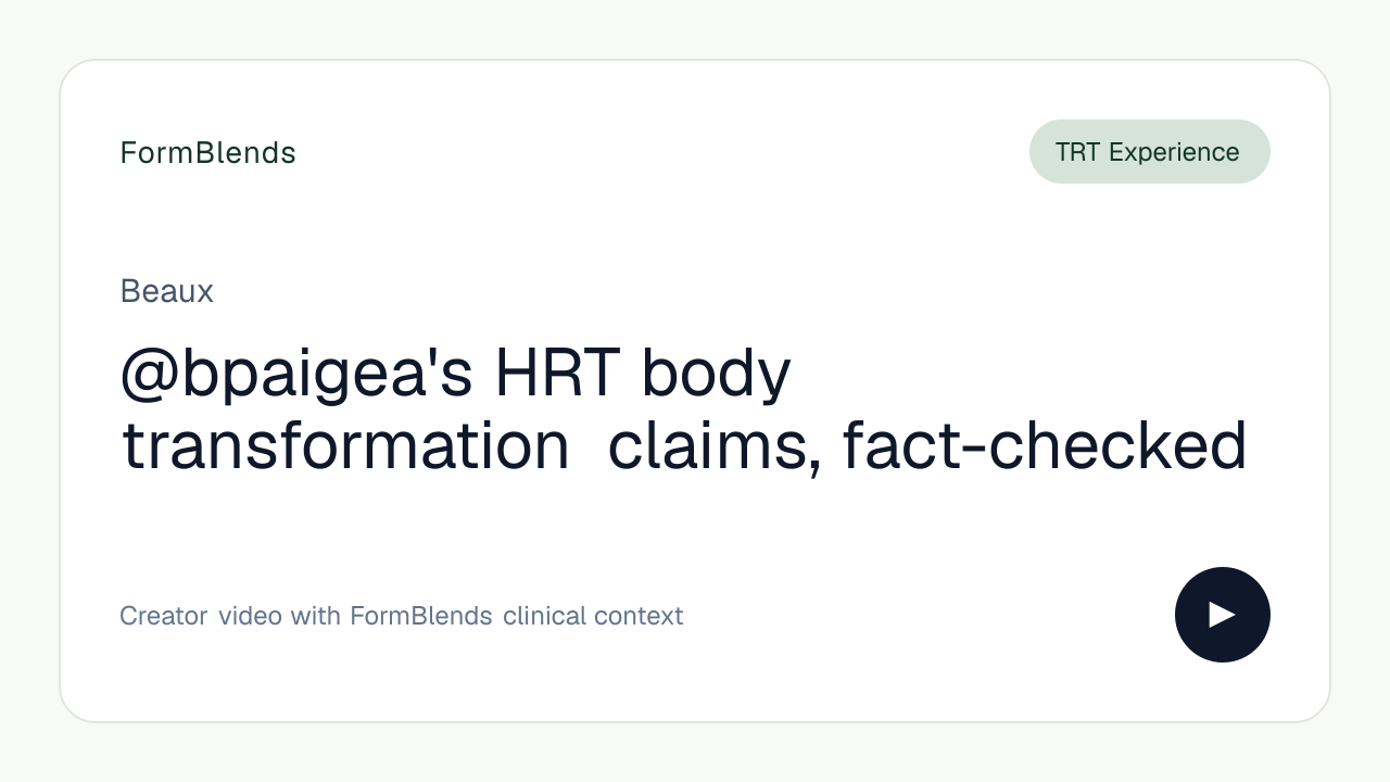 @bpaigea's HRT body transformation claims, fact-checked