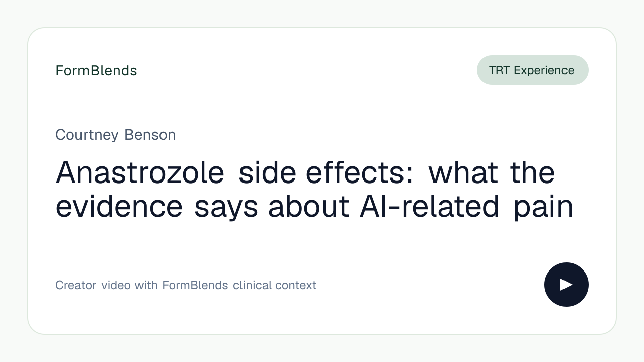Anastrozole side effects: what the evidence says about AI-related pain