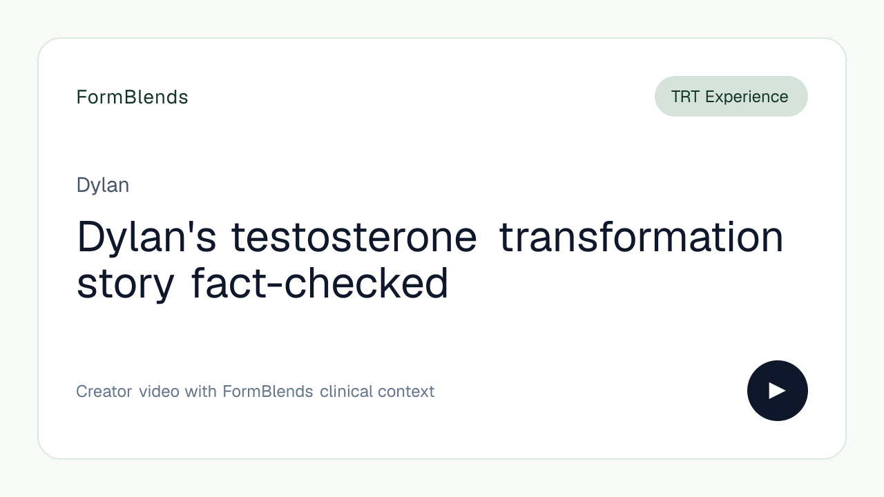Dylan's testosterone transformation story fact-checked