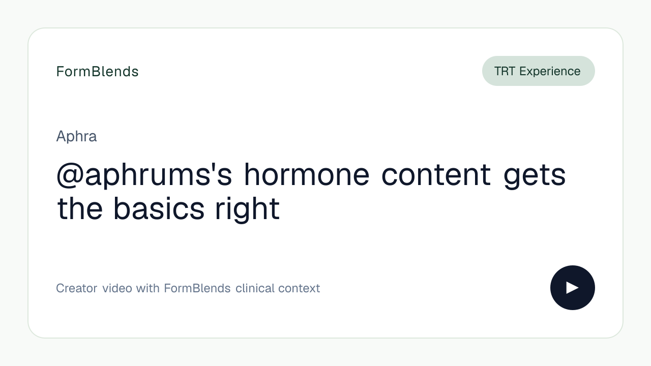 @aphrums's hormone content gets the basics right