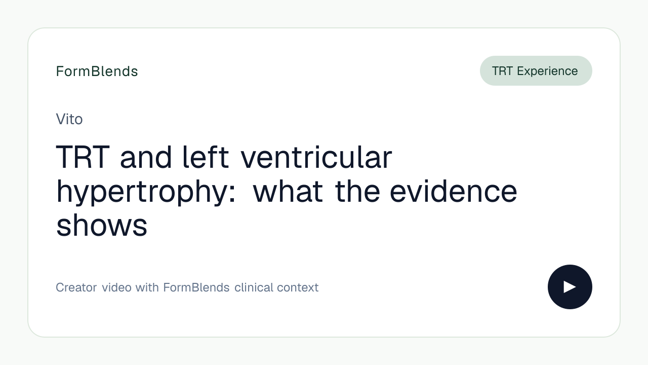TRT and left ventricular hypertrophy: what the evidence shows