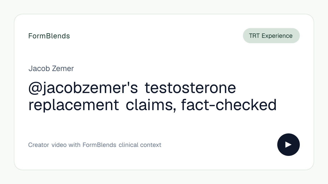 @jacobzemer's testosterone replacement claims, fact-checked