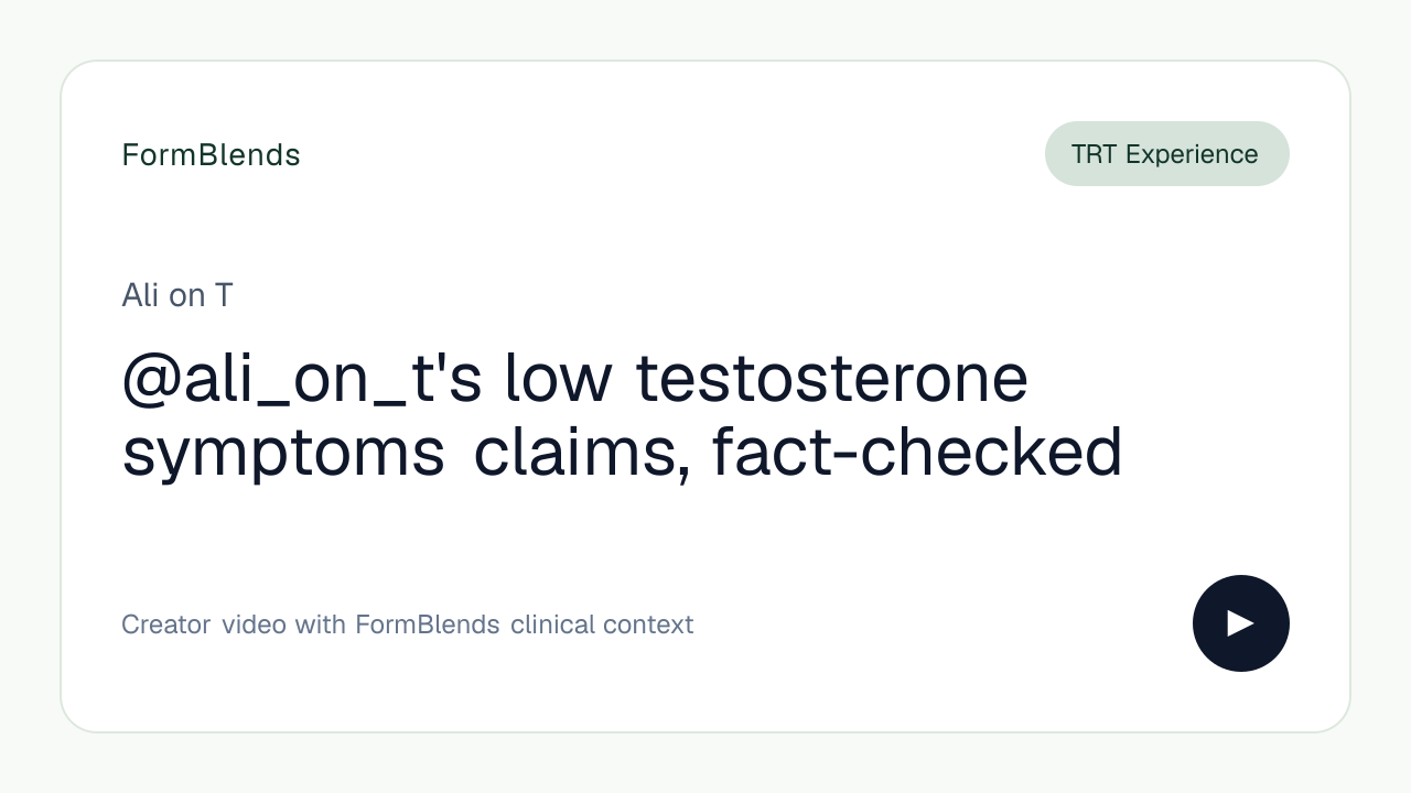 @ali_on_t's low testosterone symptoms claims, fact-checked