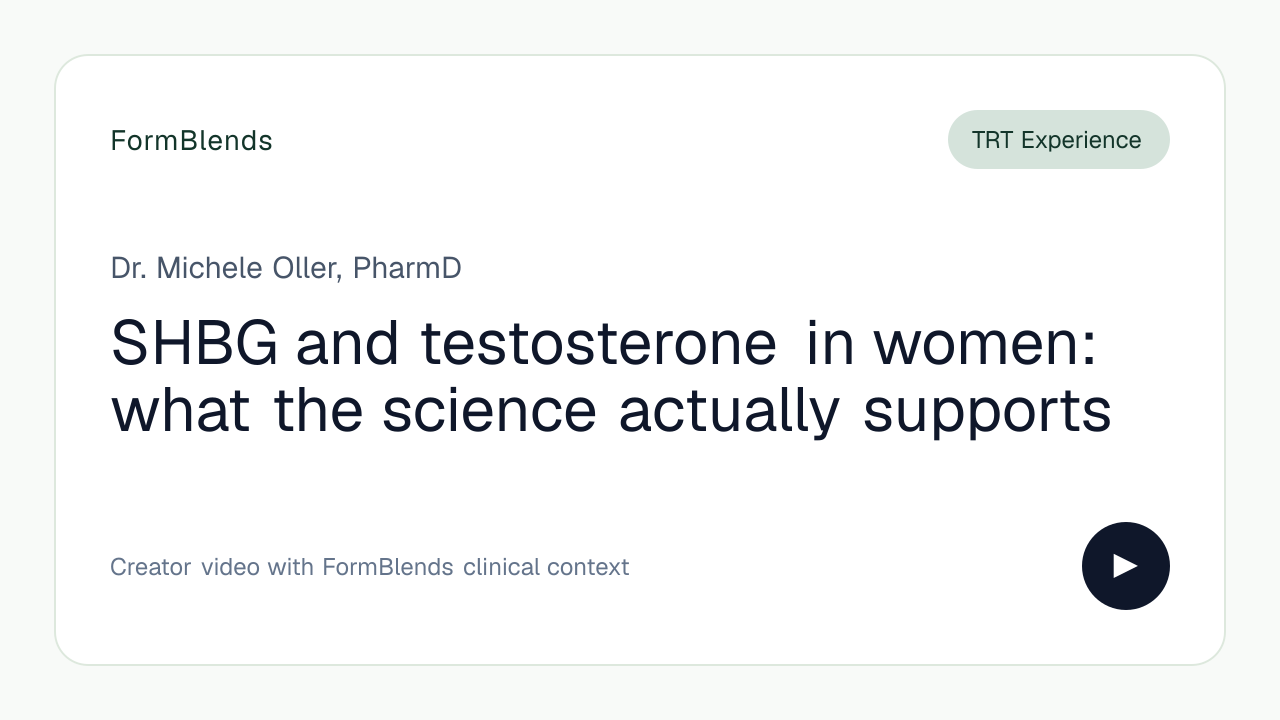 SHBG and testosterone in women: what the science actually supports