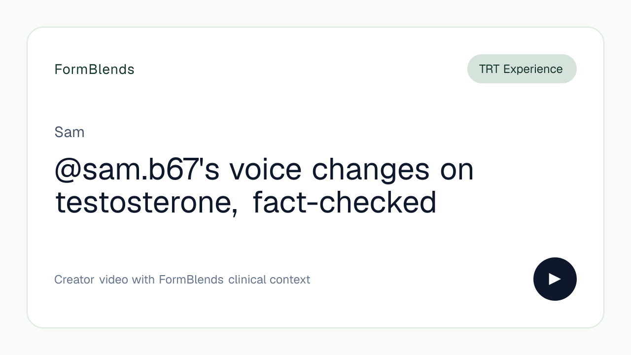 @sam.b67's voice changes on testosterone, fact-checked