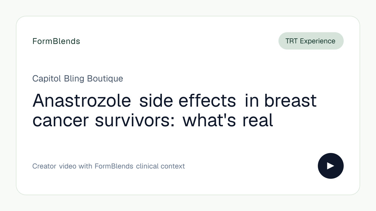 Anastrozole side effects in breast cancer survivors: what's real