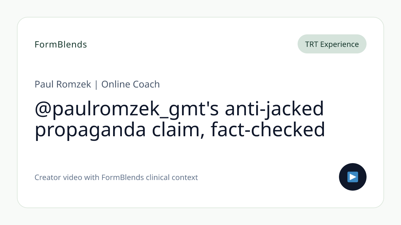 @paulromzek_gmt's anti-jacked propaganda claim, fact-checked