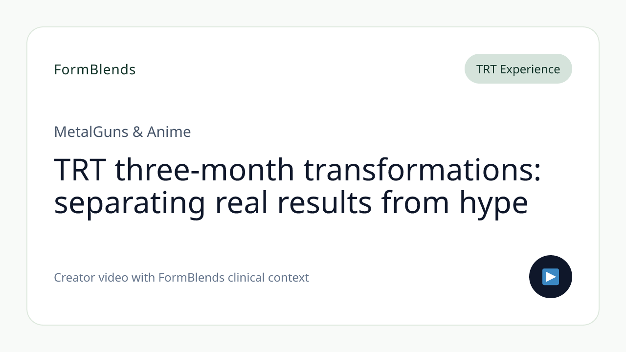 TRT three-month transformations: separating real results from hype