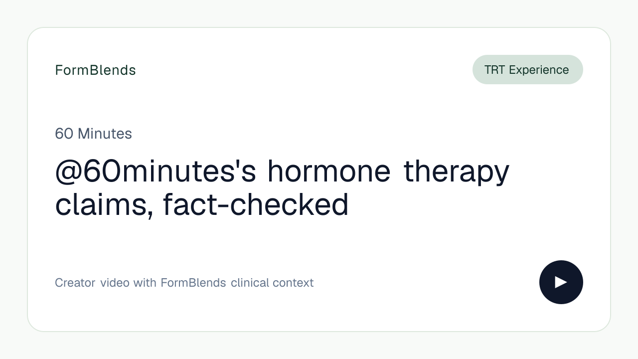 @60minutes's hormone therapy claims, fact-checked