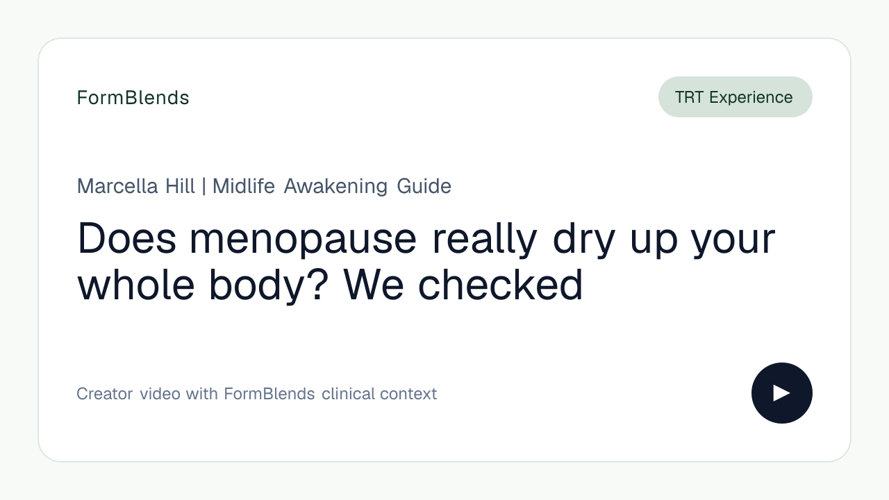 Does menopause really dry up your whole body? We checked