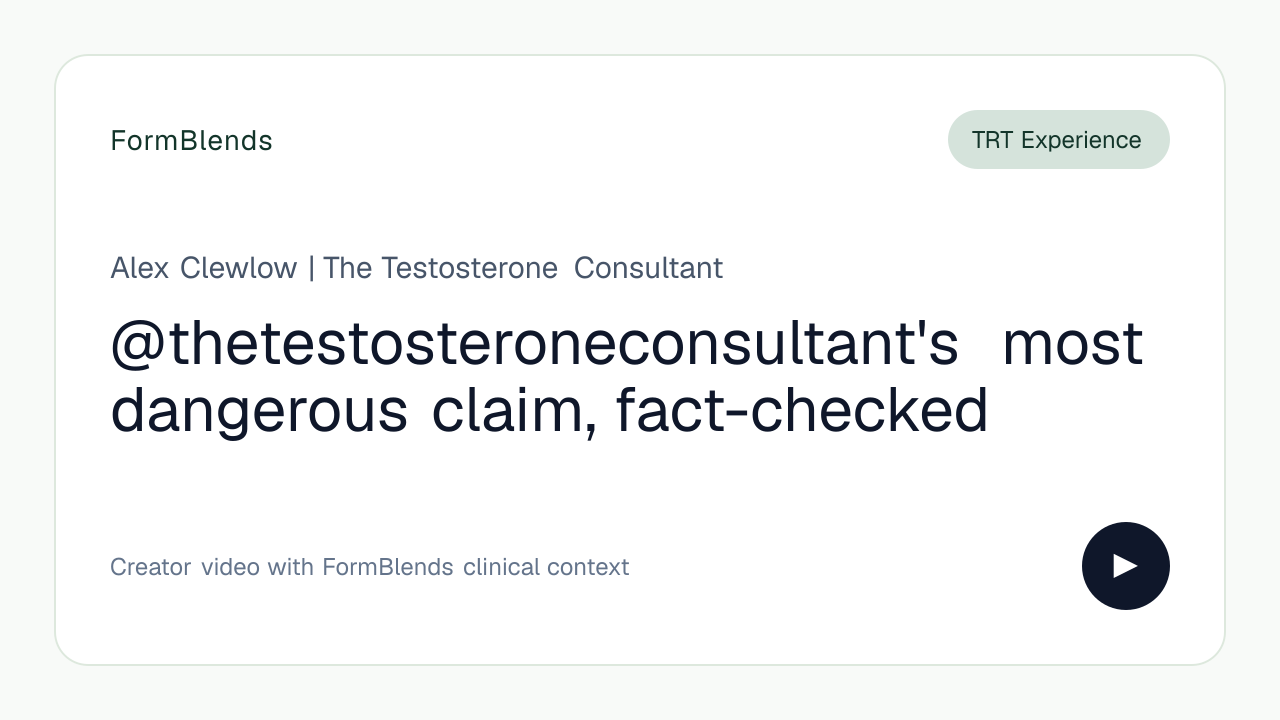@thetestosteroneconsultant's most dangerous claim, fact-checked