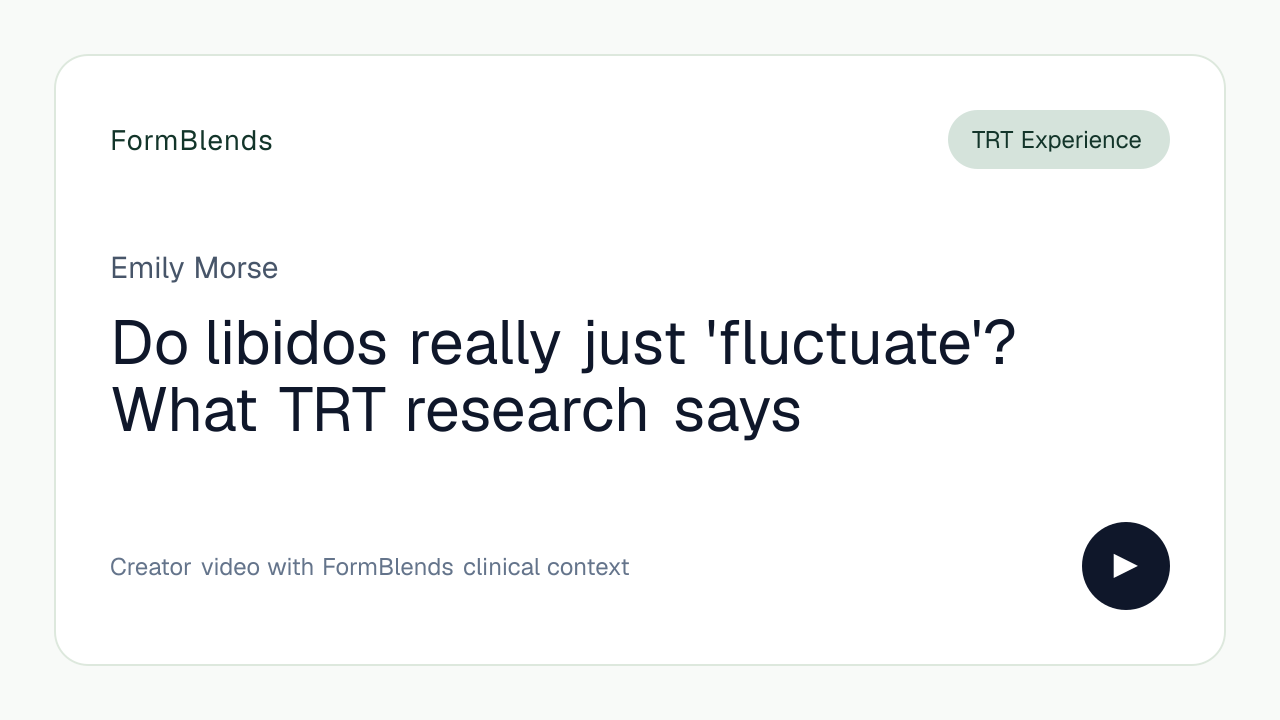 Do libidos really just 'fluctuate'? What TRT research says