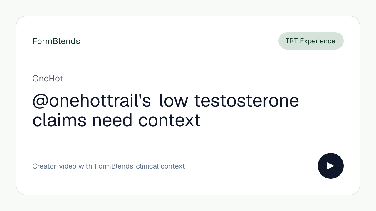@onehottrail's low testosterone claims need context