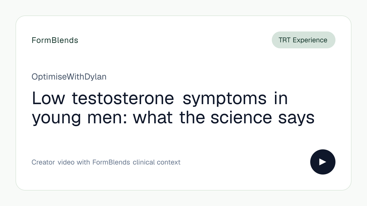 Low testosterone symptoms in young men: what the science says