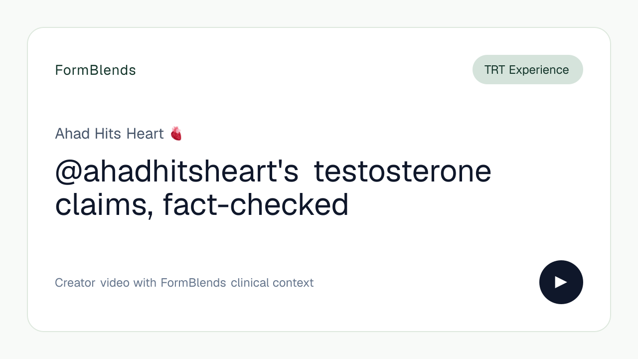 @ahadhitsheart's testosterone claims, fact-checked