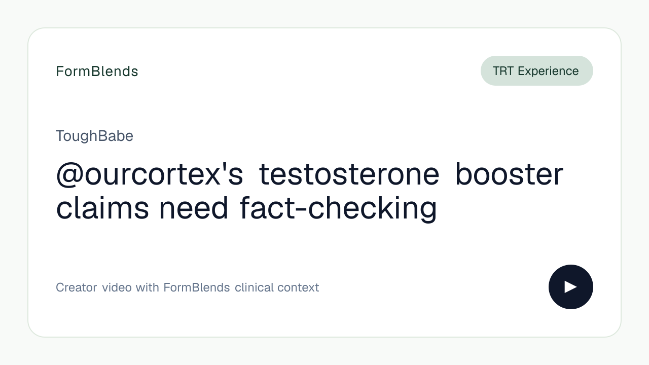 @ourcortex's testosterone booster claims need fact-checking