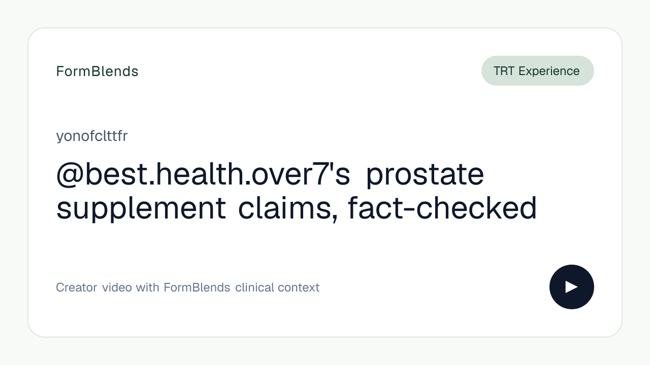 @best.health.over7's prostate supplement claims, fact-checked