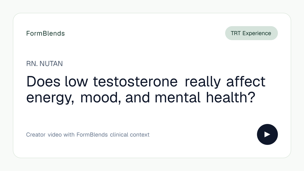 Does low testosterone really affect energy, mood, and mental health?