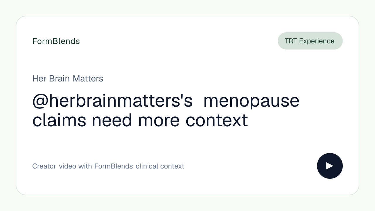 @herbrainmatters's menopause claims need more context