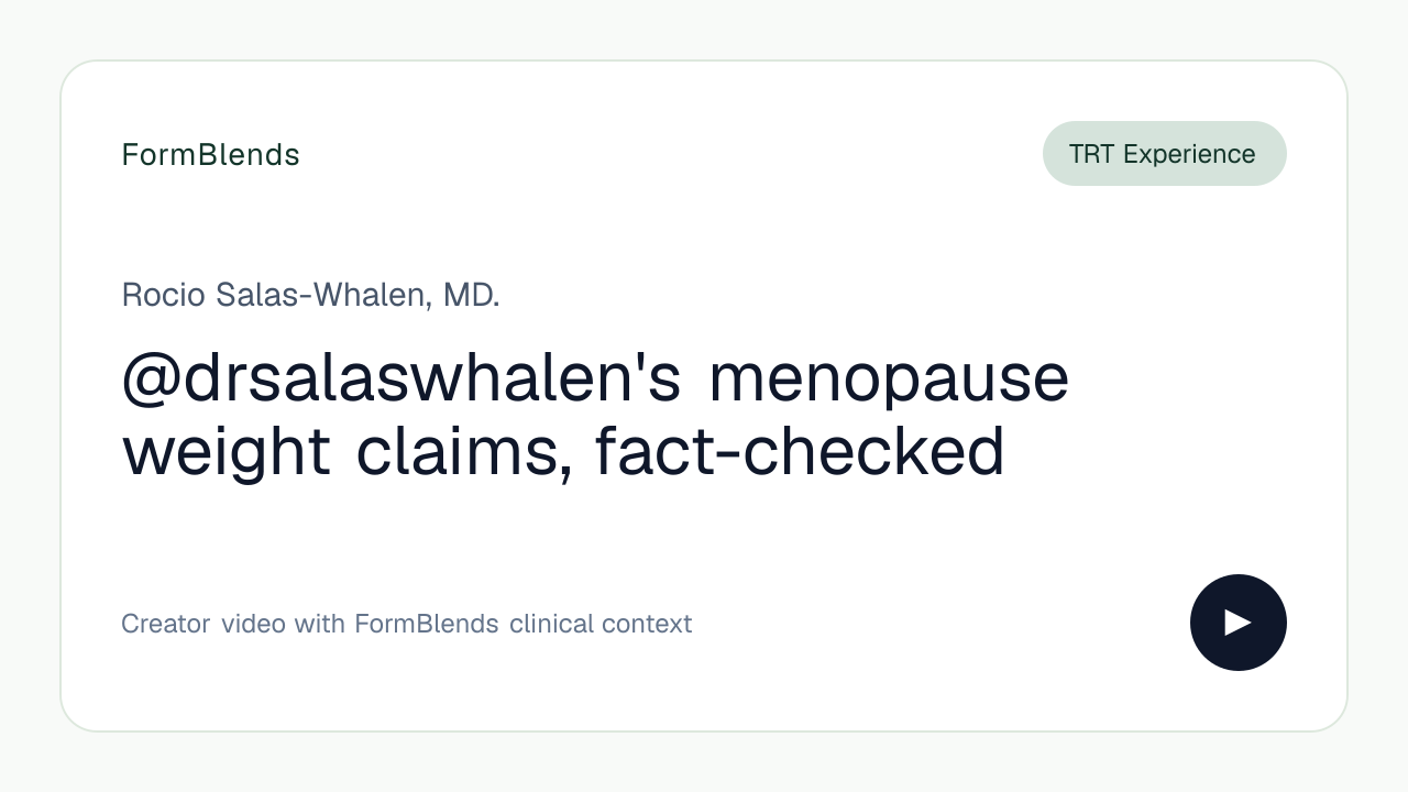 @drsalaswhalen's menopause weight claims, fact-checked