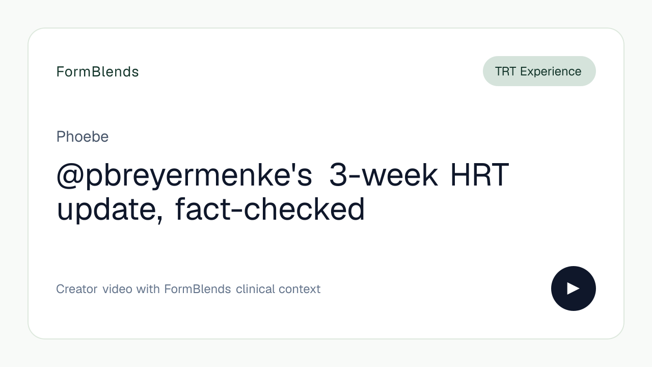 @pbreyermenke's 3-week HRT update, fact-checked