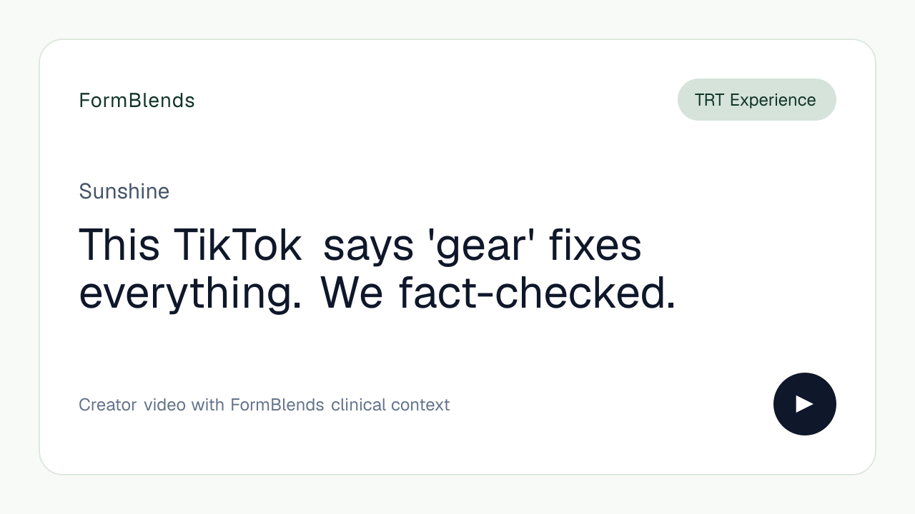 This TikTok says 'gear' fixes everything. We fact-checked.