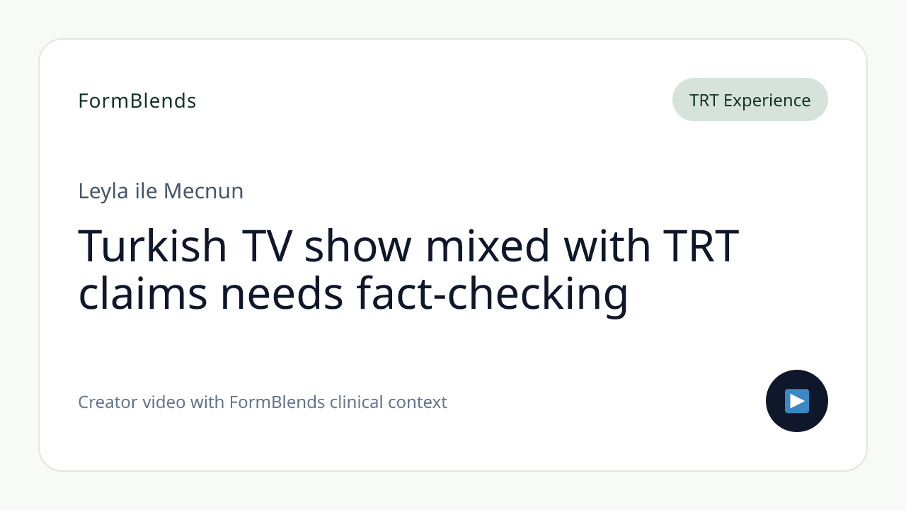 Turkish TV show mixed with TRT claims needs fact-checking