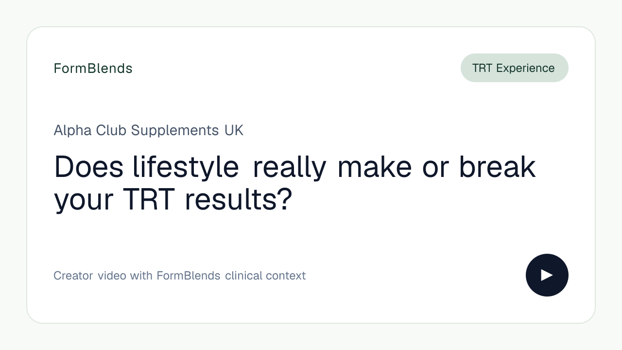 Does lifestyle really make or break your TRT results?