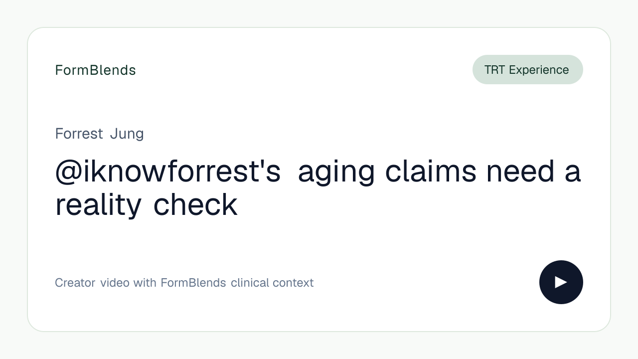 @iknowforrest's aging claims need a reality check