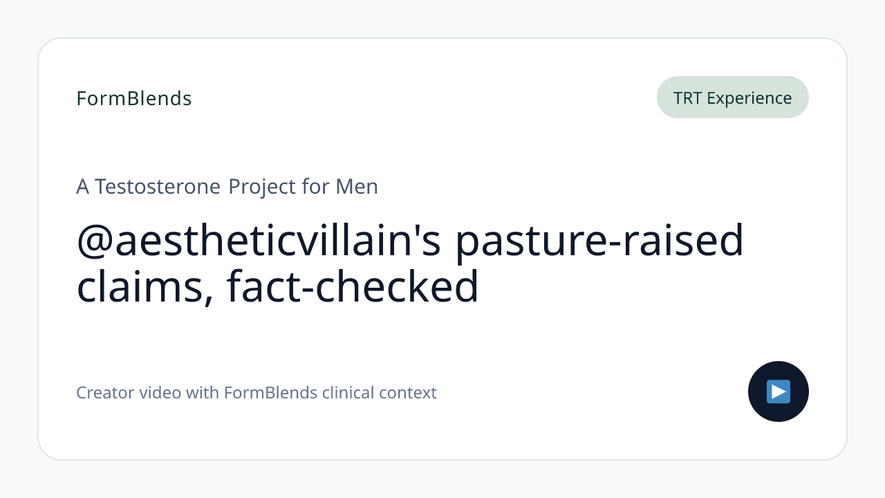 @aestheticvillain's pasture-raised claims, fact-checked