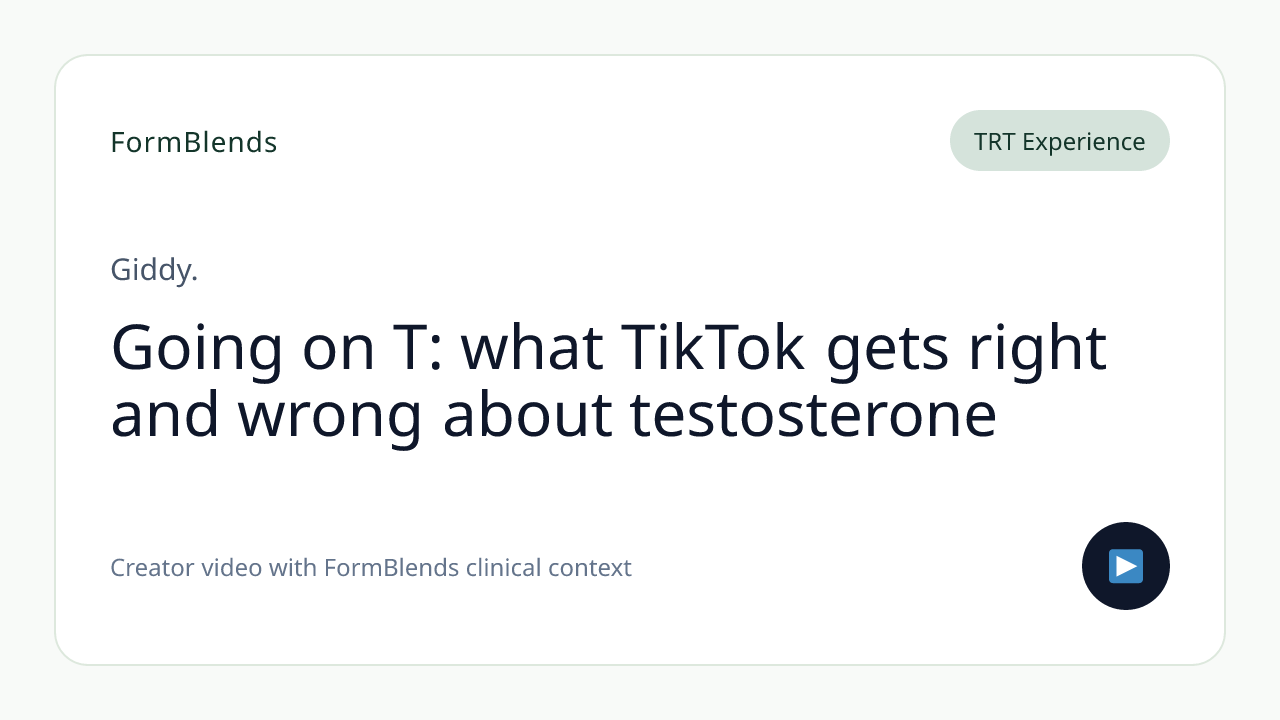 Going on T: what TikTok gets right and wrong about testosterone