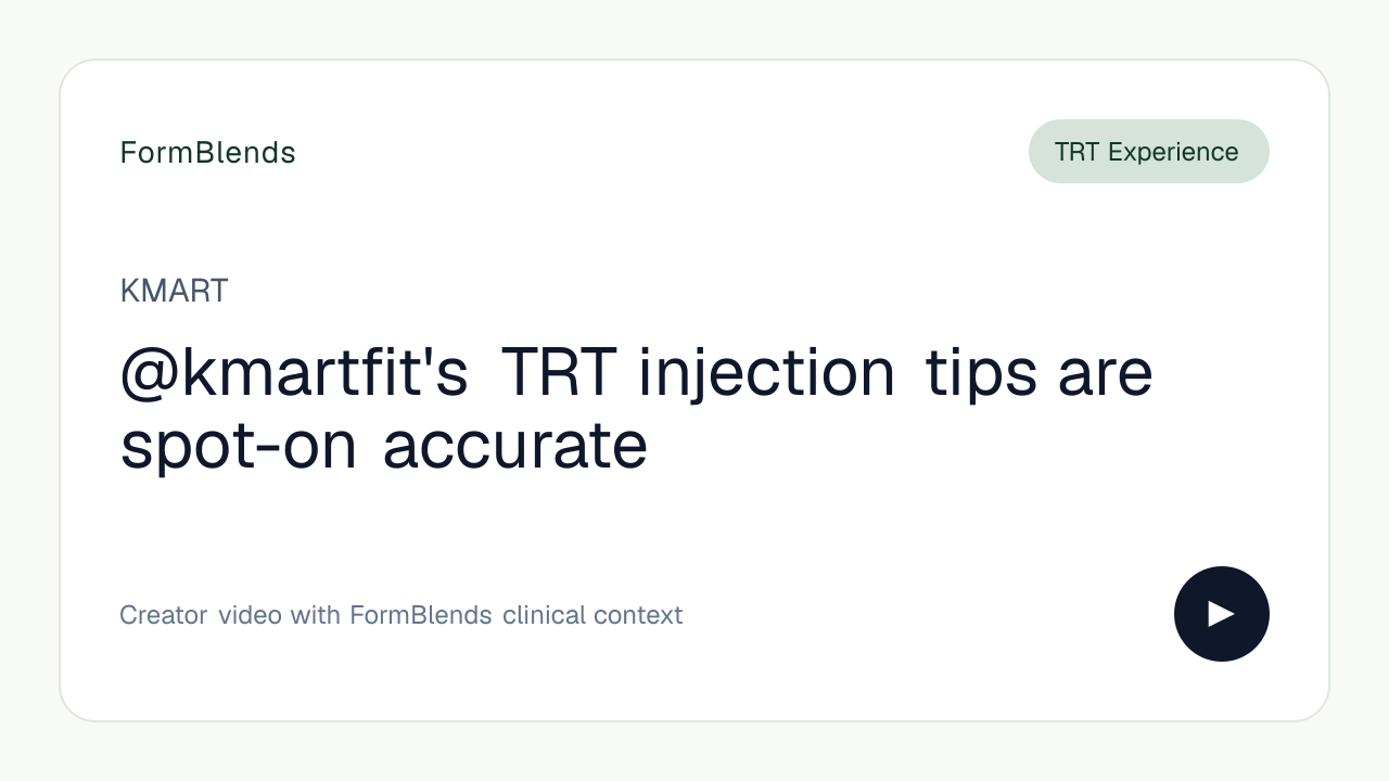 @kmartfit's TRT injection tips are spot-on accurate