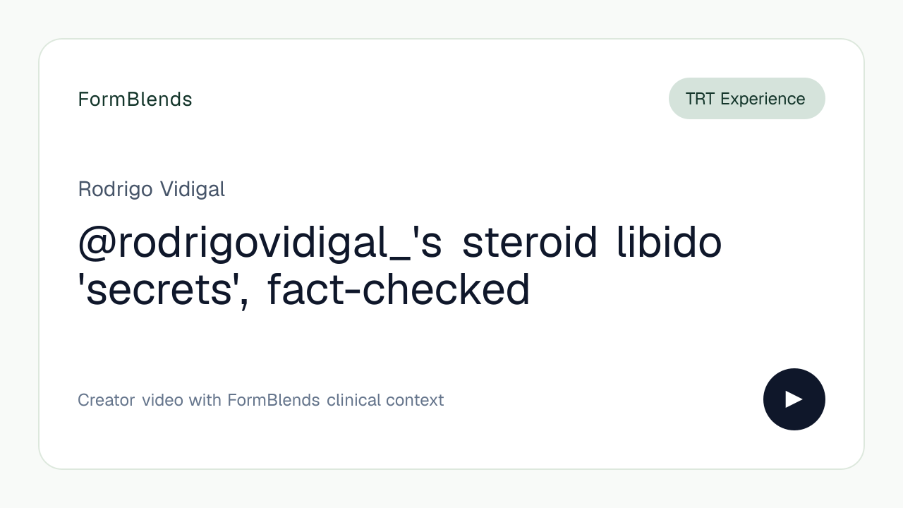 @rodrigovidigal_'s steroid libido 'secrets', fact-checked