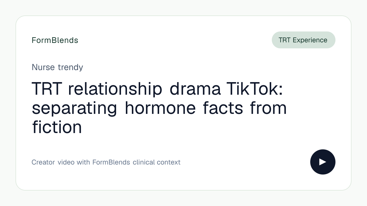 TRT relationship drama TikTok: separating hormone facts from fiction