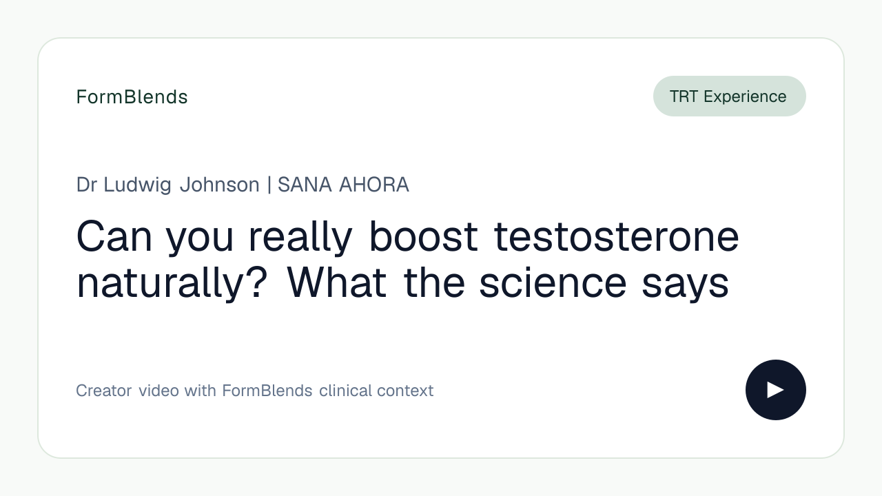 Can you really boost testosterone naturally? What the science says