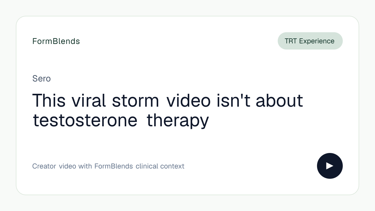 This viral storm video isn't about testosterone therapy
