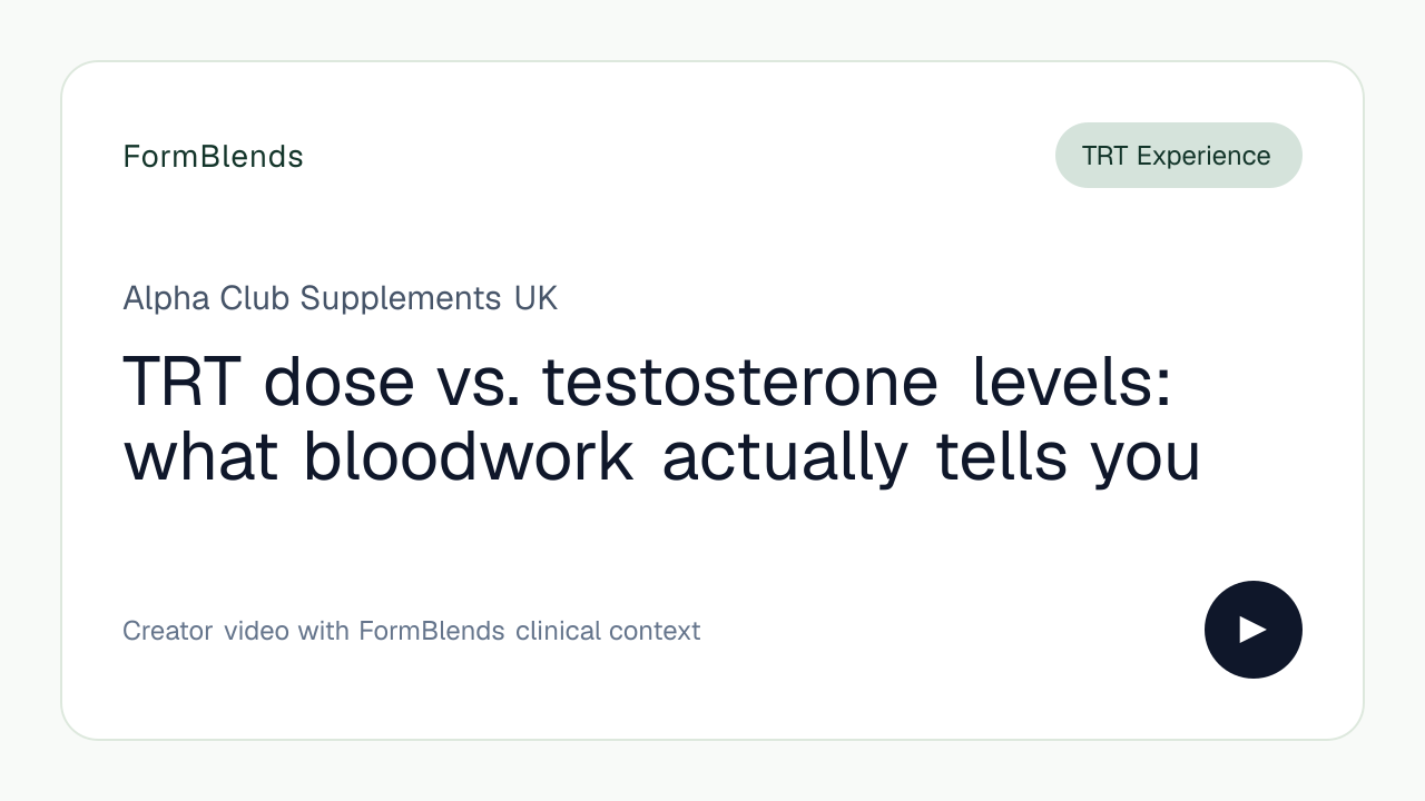 TRT dose vs. testosterone levels: what bloodwork actually tells you