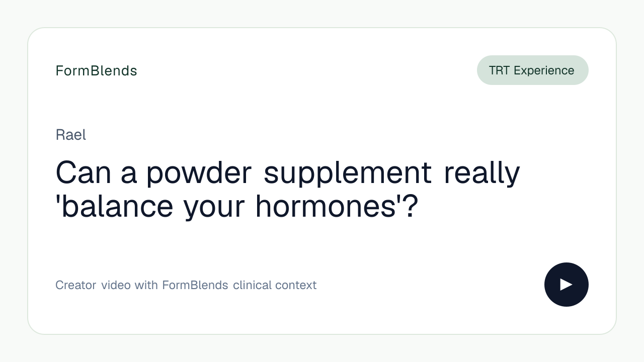 Can a powder supplement really 'balance your hormones'?