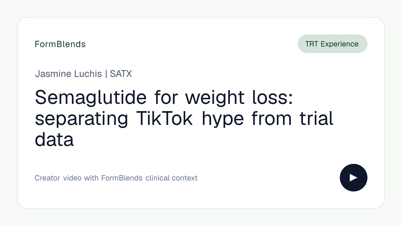 Semaglutide for weight loss: separating TikTok hype from trial data
