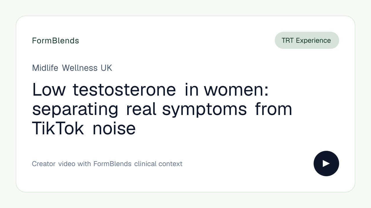 Low testosterone in women: separating real symptoms from TikTok noise