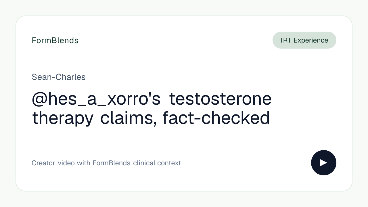 @hes_a_xorro's testosterone therapy claims, fact-checked