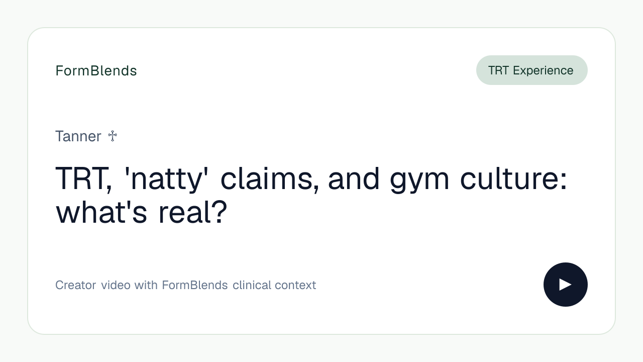 TRT, 'natty' claims, and gym culture: what's real?