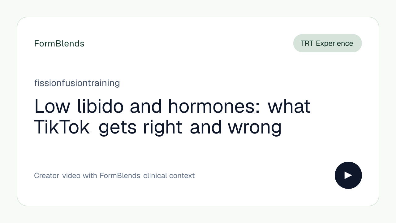 Low libido and hormones: what TikTok gets right and wrong