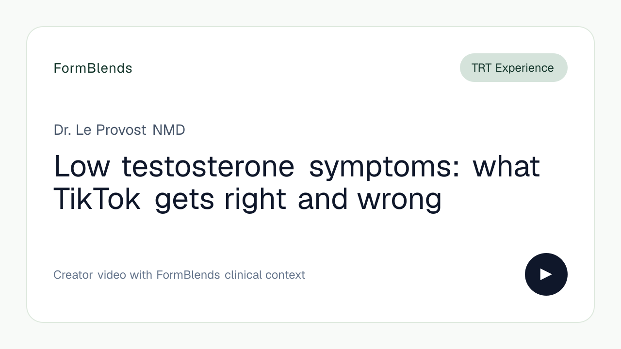 Low testosterone symptoms: what TikTok gets right and wrong
