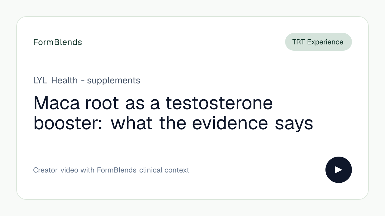 Maca root as a testosterone booster: what the evidence says